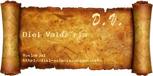 Diel Valéria névjegykártya