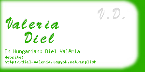 valeria diel business card